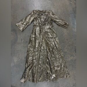 Elegant‎ Gold Metallic Dress